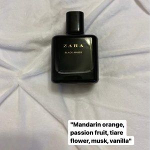 Zara black amber purfume